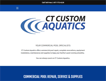 Tablet Screenshot of ctcustomaquatics.com
